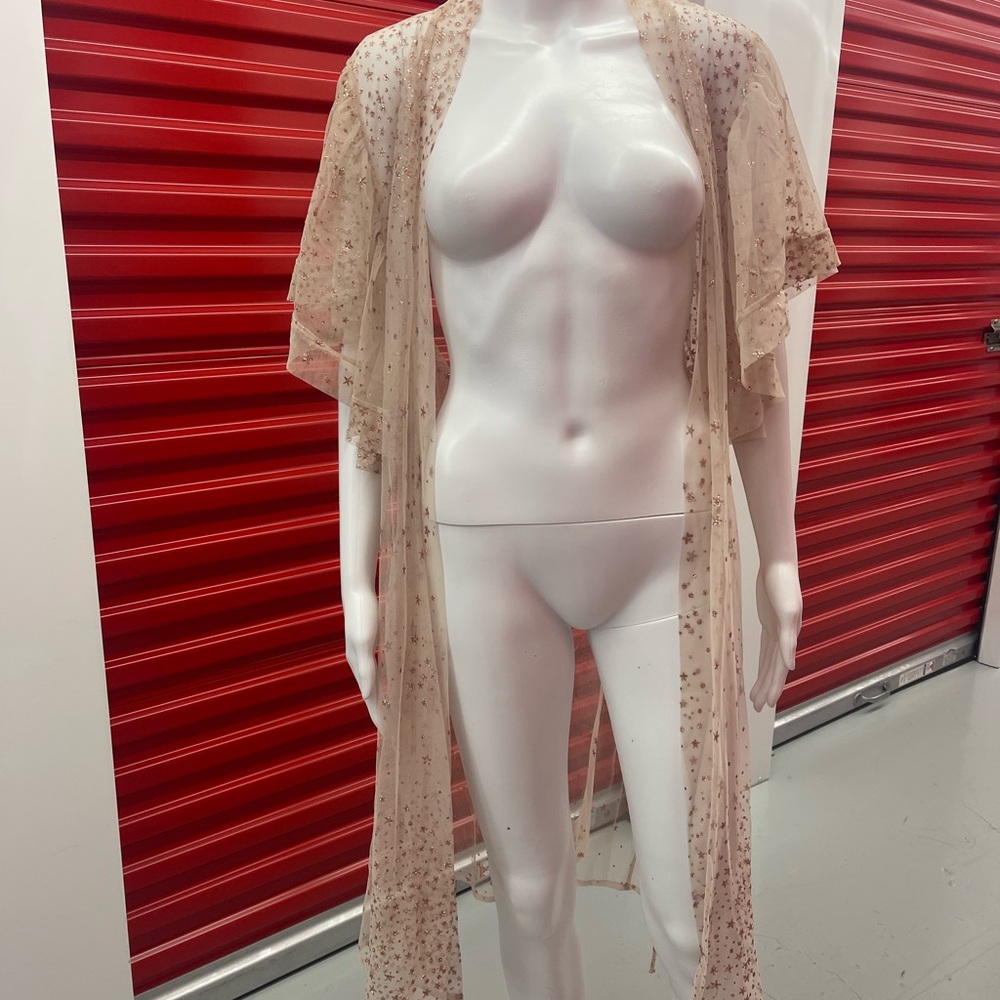 Sheer Star-Patterned Robe - Picture 6 of 9